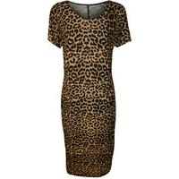 augusta leopard print midi dress multi