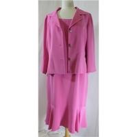 August Silk - Size 14 - Pink Silk Jacket and Dress August Silk - Size: 14 - Pink - Skirt suit