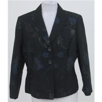 Autograph size 16 black patterned jacket