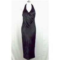August Silk long black evening dress Size 10