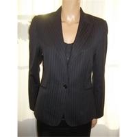 Austin Reed Size 12 Black Pinstripe Jacket
