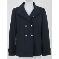 Autograph, size 12 navy wool mix short coat