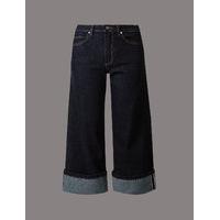 Autograph Selvedge High Rise Wide Leg Jeans