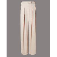 autograph pleated ultra wide leg trousers