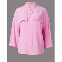 Autograph Pure Silk 3/4 Sleeve Shirt