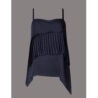 Autograph Pleated Square Neck Camisole Top