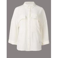 Autograph Pure Silk 3/4 Sleeve Shirt