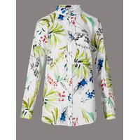 Autograph Floral Print Longline Longsleeve Shirt