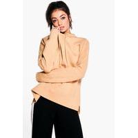 Aurelia Tie Neck Sweatshirt - sand