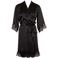 Aubade Aubade Black Kimono Rive Gauche Passion women\'s Tunic dress in black