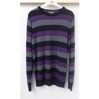 autograph size m purple black grey jumper