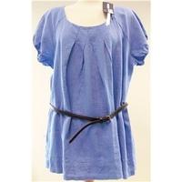 autograph weekend ms blue smock top uk18