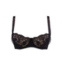 Aubade Black Comfort Half Cup Bra Rive Gauche Passion