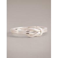 Autograph Sterling Silver Knot Ring