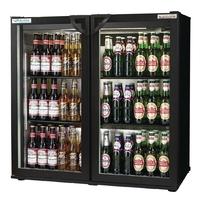 autonumis ecochill double hinged door 3ft back bar cooler black a21512 ...
