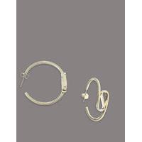 Autograph Swirl Hoop Earrings