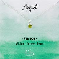 August Birthstone Necklace (Peridot)