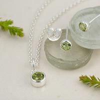 August Birthstone Jewellery Set (Peridot)