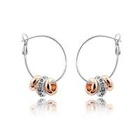 Austria Crystal Hoop Earrings for Women Beads Earrings Fashion Jewelry Accessories