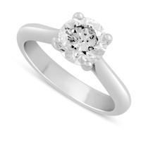 Aurora platinum 1.50 carat diamond solitaire ring