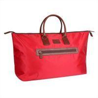Audrey Weekend Bag - Red/Tan