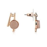August Woods Blush Rose Abstract Studs