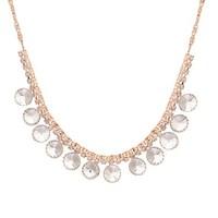 August Woods Rose Gold Statement Disc Necklace