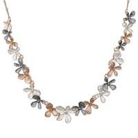 August Woods Rose Gold Trio Flower Necklace