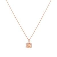 August Woods Square Cut Champagne Crystal Necklace