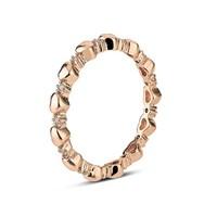 August Woods Rose Gold Heart Crystal Midi Band