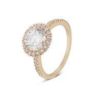 august woods rose gold cz ring