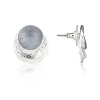 august woods midnight metallics silver earrings