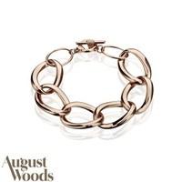 august woods rose gold link bracelet