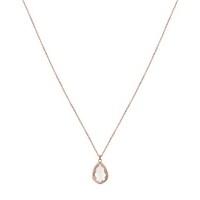 august woods rose gold april necklace