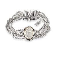 August Woods Society Pave Multi Chain Bracelet