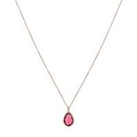 august woods rose gold january necklace