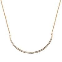 August Woods Rose Gold Half Moon Crystal Necklace