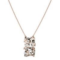 august woods rose gold abstract necklace