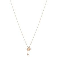 August Woods Rose Gold Lock and Key Necklace