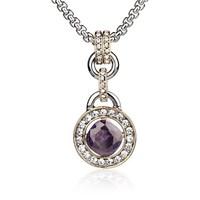 August Woods Society Round Amethyst Necklace