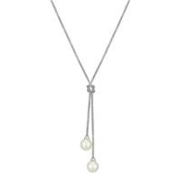 August Woods Pearl Lariat Necklace
