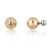August Woods Outlet Front & Back Earrings Gold