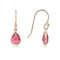 August Woods Rose Gold January Earrings