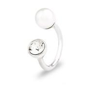 August Woods Outlet Crystal & Pearl Torque Ring