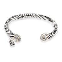 August Woods Society Pave Crystal Torque Bangle