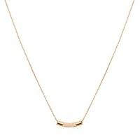 august woods rose gold bar necklace