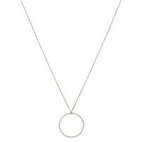 august woods rose gold open circle necklace