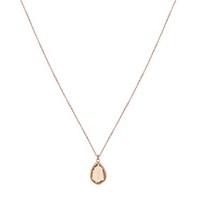 august woods rose gold november necklace