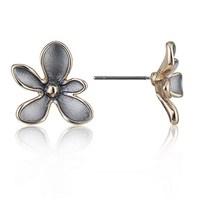 august woods rose gold trio flower studs