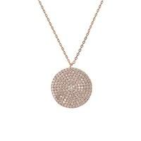 august woods rose gold full circle necklace